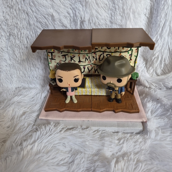 Funko Other - Stranger Things Eleven and Hopper Funko Pops with Background